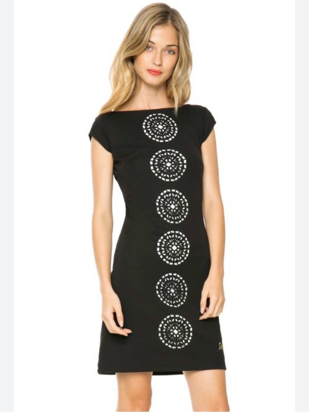 Desigual Dress with Center Cutout Medallion Detail